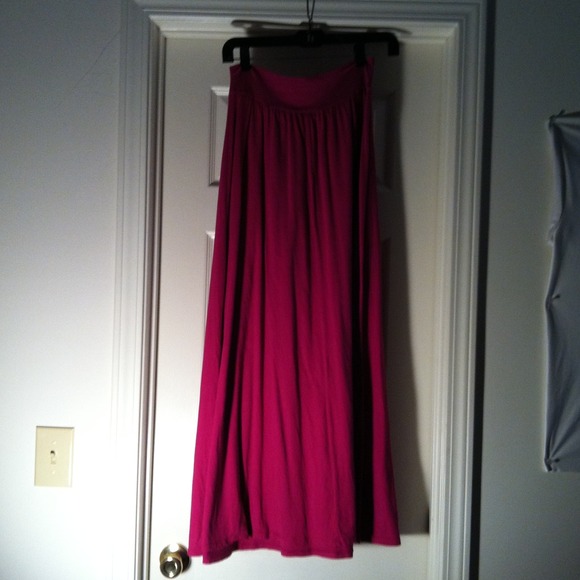 Fuschia Maxi Skirt
