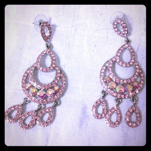 Pink earrings