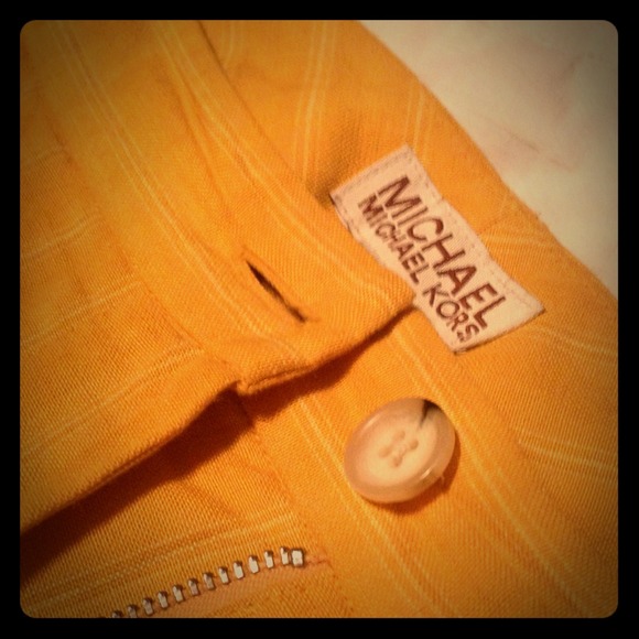 RESERVED incredible mustard yellow MK pants!