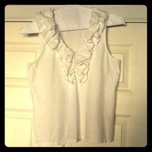 Sleeveless Top with Ruffles