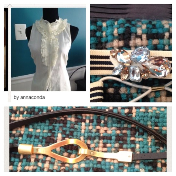 J. Crew Tops - BundleJ CREW cream ruffle sleeveless blouse