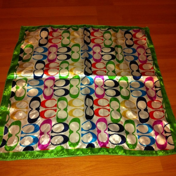 Colorful coach scarf