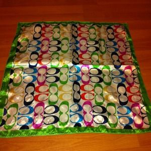 Colorful coach scarf