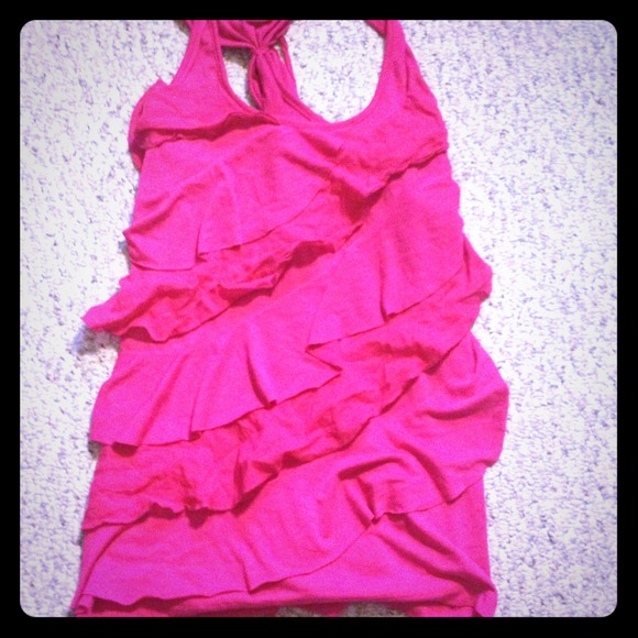 A ruffle pink top - Picture 1 of 1