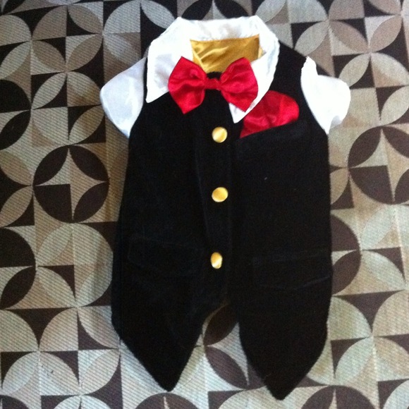 •RESERVED @devinsjules•Doggie Velour Tuxedo