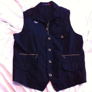 Men's black vest