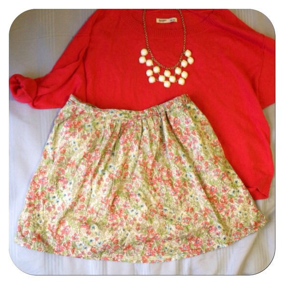 SOLD! Floral Skirt from Nordstrom