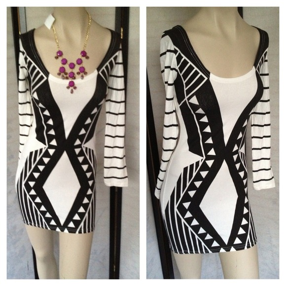 RESERVE Urban Outfitter Tribal Print Cut Out Dress - Picture 2 of 4