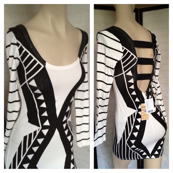 RESERVE Urban Outfitter Tribal Print Cut Out Dress - Picture 3 of 4