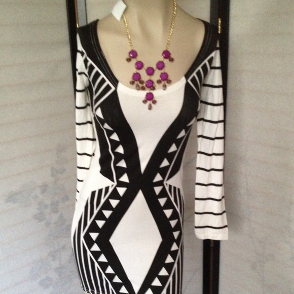 RESERVE Urban Outfitter Tribal Print Cut Out Dress - Picture 4 of 4