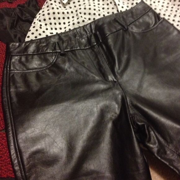 ❌Sold❌: NWT Genuine Leather Pants - Picture 2 of 4