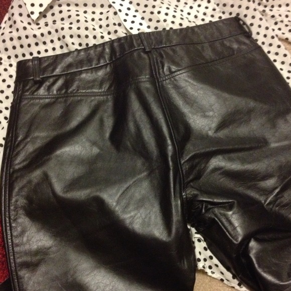 ❌Sold❌: NWT Genuine Leather Pants - Picture 3 of 4