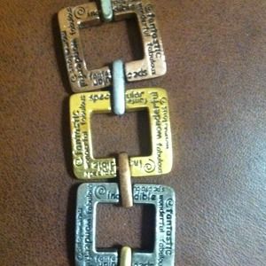 Heavy Metal tri-Colored bracelet