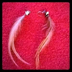 Feather earrings