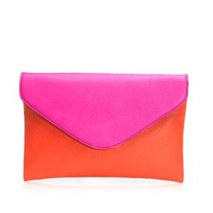 Invitation clutch in colorblock
