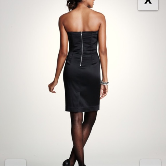 Ann Taylor grosgrain black strapless dress w tags - Picture 3 of 3