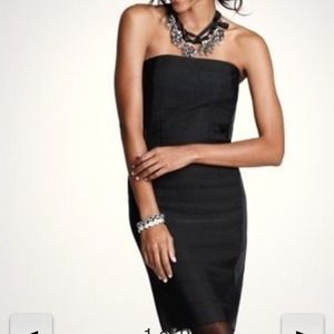 Ann Taylor Dresses & Skirts - Ann Taylor grosgrain black strapless dress w tags Ann Taylor Dresses & Skirts - Ann Taylor grosgrain black strapless dress w tags