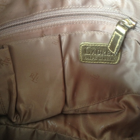 Tan suede, Ralph Lauren handbag - Picture 2 of 4