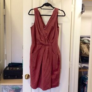 SOLD! Draped Burgundy Dress