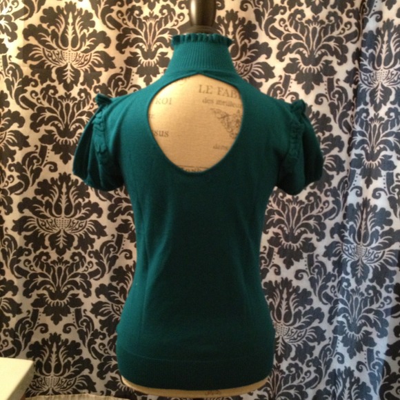 **Sold**Teal turtle neck - Picture 3 of 3