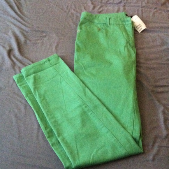 SOLD Green skinny jeans