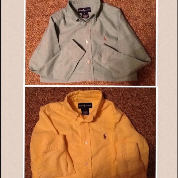 🎀RESERVED🎀 Boys Ralph Lauren long-sleeve Oxfords