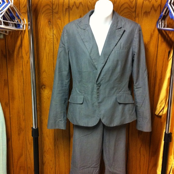 Pin striped suit from New York & Company