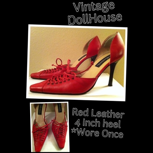 DollHouse Red Laced Heels