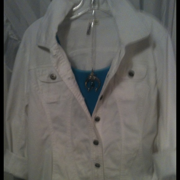 White denim jacket