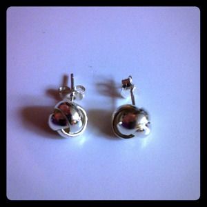 "Reserved" Sterling silver earring