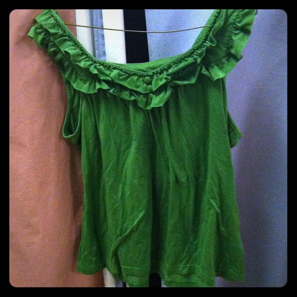 Olive green tank top