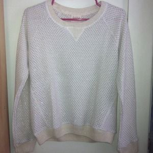 TRF by Zara gold and cream sweater