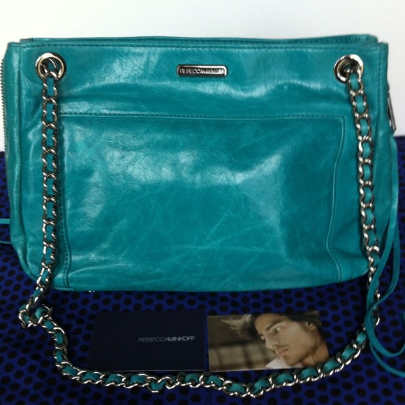 ❌SOLD❌Rebecca Minkoff Teal Swing⬇ - Picture 2 of 4
