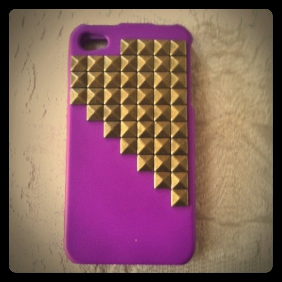 Purple Studded iPhone Case
