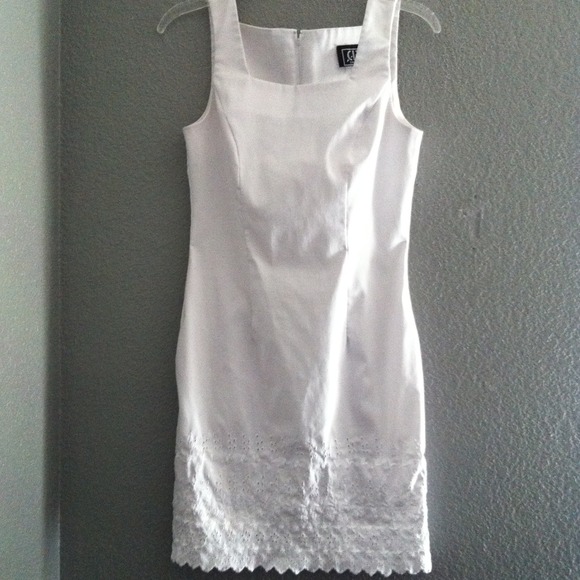 White dress bottom beautiful details