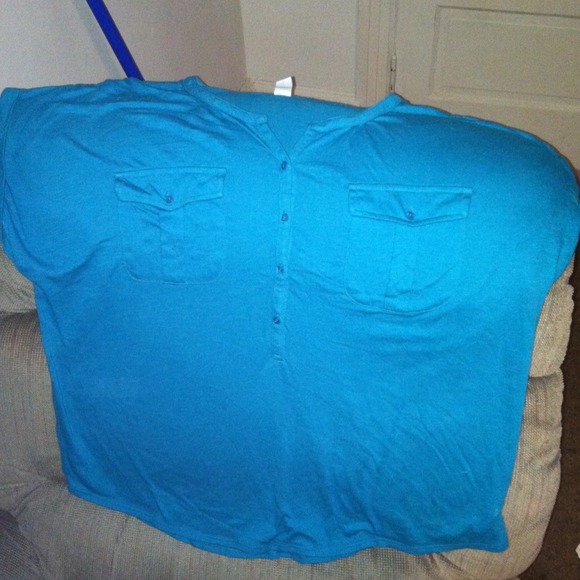 Teal blue shirt