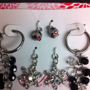 Holiday Earrings! Four pair or price of one!