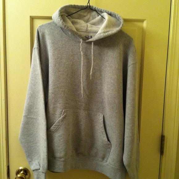 Grey hoodie sweatshirt