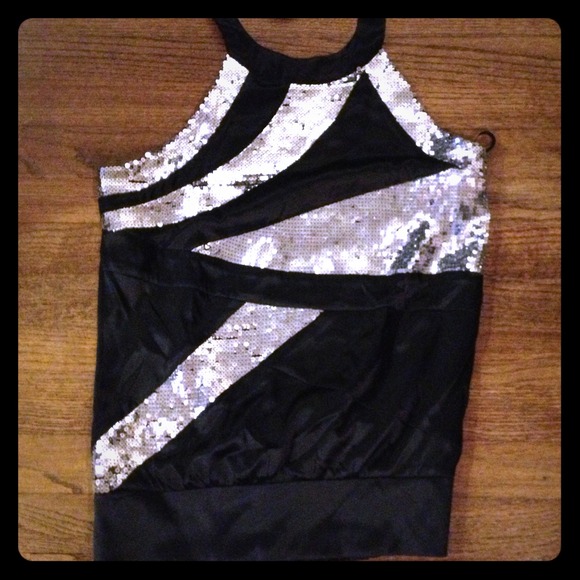 2b Bebe sequined halter