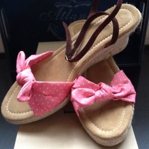 Jcrew pink polka dot espadrilles NIB!