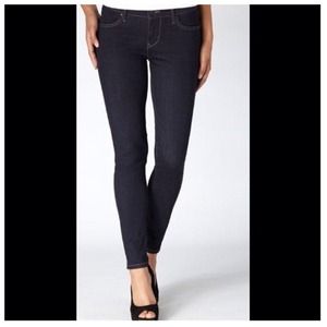 Dark wash skinny jeans