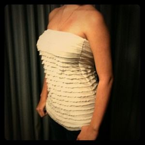 Ruffled tube top