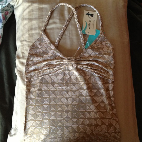 Crisscross braided strap top