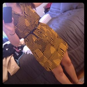 ❌❌❌SOLD❌❌❌Printed belted shift dress SM