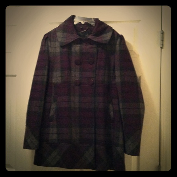 Guess purple and grey coat