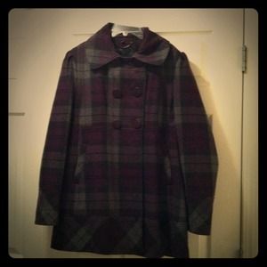 Guess purple and grey coat