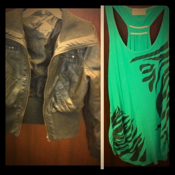 Jacket and tank top