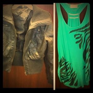 Jacket and tank top