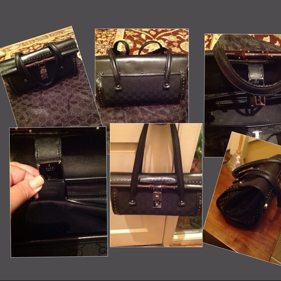 NO LONGER AVAILABLE! Black Gucci studded handbag - Picture 2 of 2
