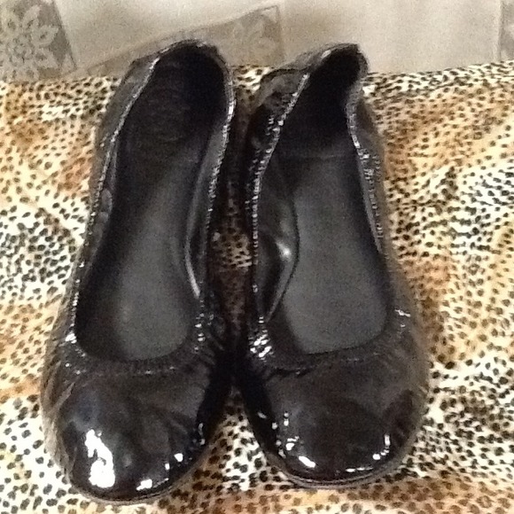 🚫Reserved🚫Black Patent Tory Burch Ballerinas